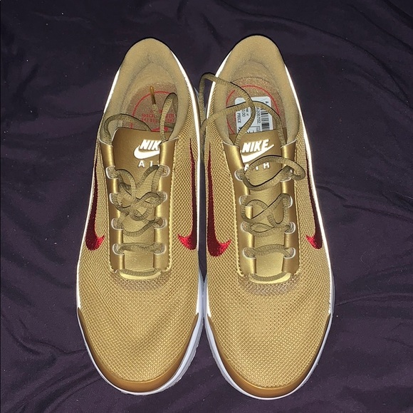 nike gold check shoes